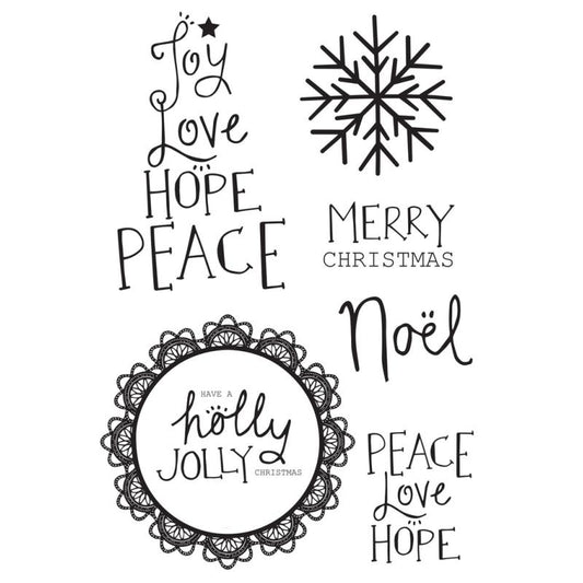 Holly Jolly Clear Stamp