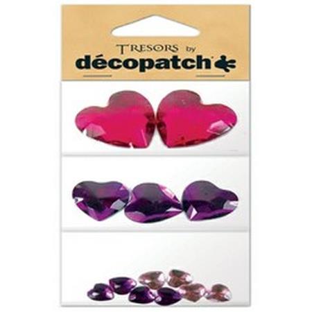 Rounded heart shapes, purple