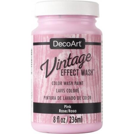 Pink Vintage Effect Wash