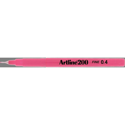 Artline EK200 Pink 0.4 pen Sold in boxes of 12s