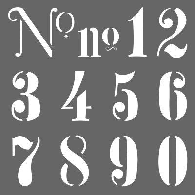 DecoArt Numbers Stencil – Go Craft