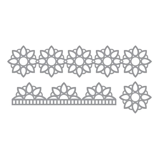 Floral Lace Border Etched Die