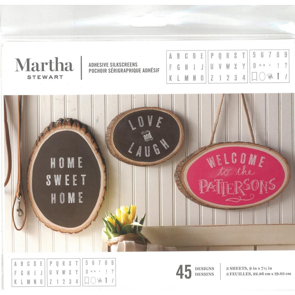 Martha Stewart Crafts Stencils Striped Alphabet