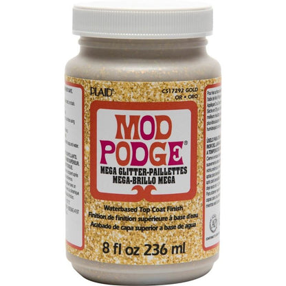 Mod Podge – Mega Glitter – Gold – 8 oz