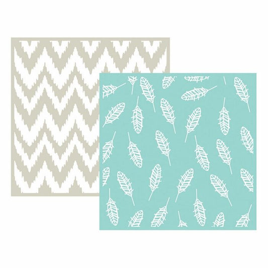 Embossing Folder - Feather Sold in Singles