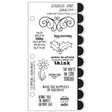 Card Art Essentials cling stamp set