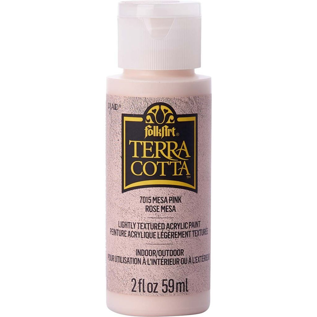 Mesa Pink Folkart Terra Cotta Textured Paint - 2 Oz.