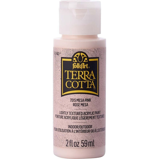 Mesa Pink Folkart Terra Cotta Textured Paint - 2 Oz.