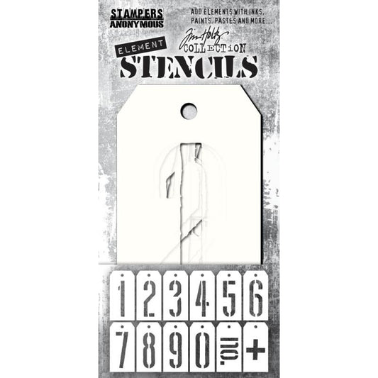 MECHANICAL, ELEMENT STENCILS (12 EA.)