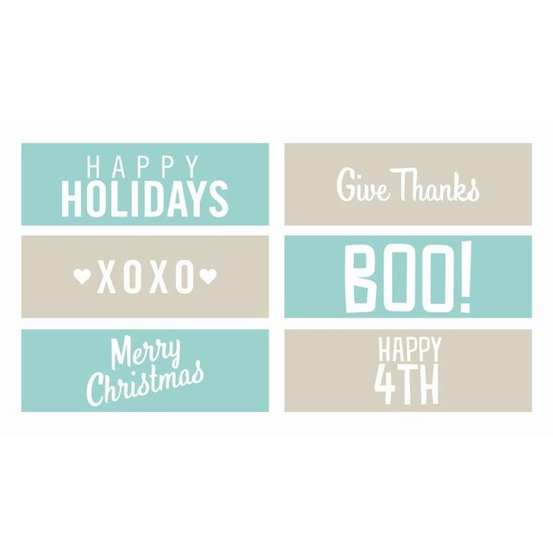 Embossing Strips - Holiday (6 Piece)