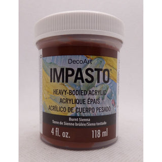DecoArt Burnt Sienna 4oz Traditions Impasto Paint