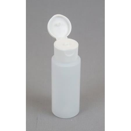 Empty Fillable Plastic Bottle with Flip top Lid 2oz
