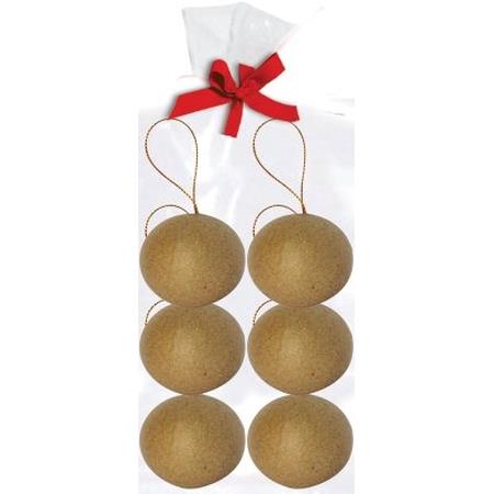 Set of 6 Balls with Gold String