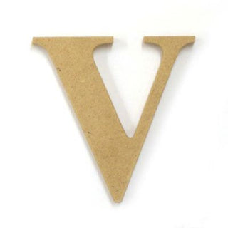 Wooden Letters & Shapes - Large V - 90mm