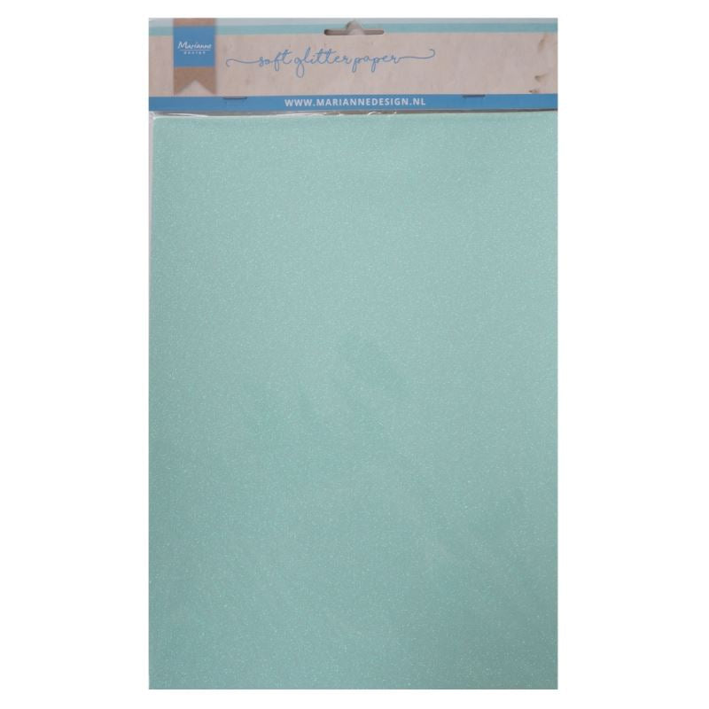 Soft Glitter paper - Mint