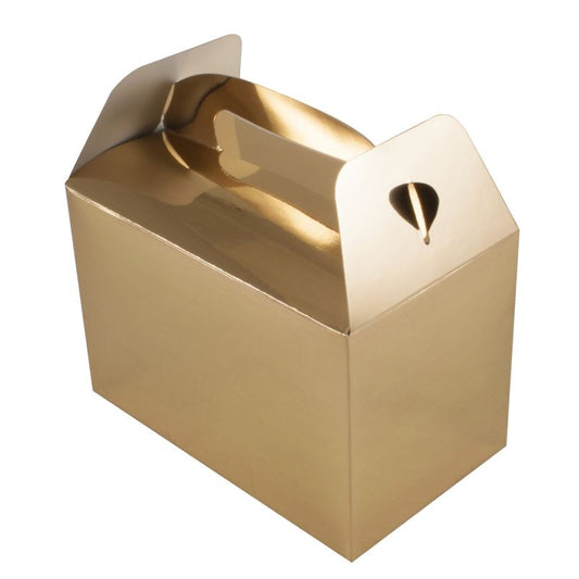 Party or Wedding Favours Box Metallic Gold - 6 Pieces