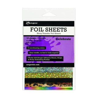 Shiny Transfer Foil Sheets Celebrate (10)