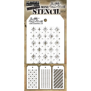 Tim Holtz - Mini Stencil Set 31