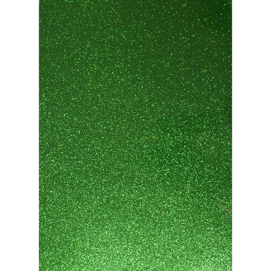 A4 Green Glitter Sheets (5)