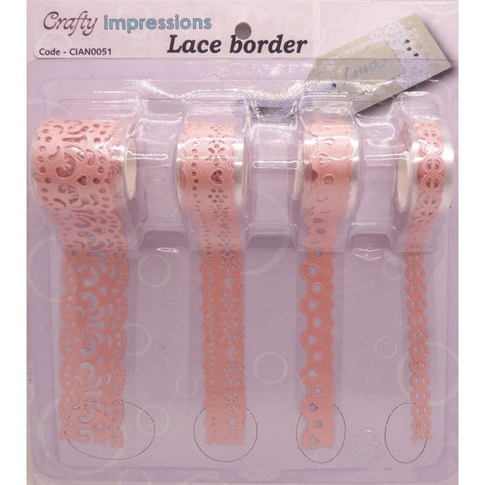 Lace Border Pink