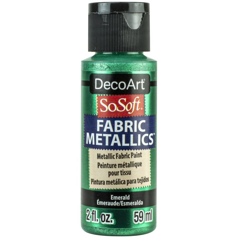 Emerald 2oz Fabric Metallics Paint