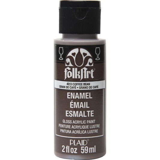 Coffee Bean FolkArt Enamels 2oz