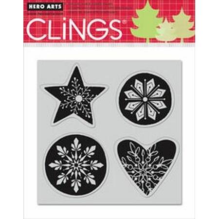 Snowflake Shapes (4) - Clings