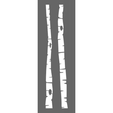 Birch Trees Stencil Pack of 2