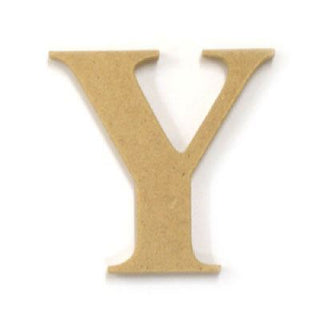 Wooden Letters & Shapes - Medium Y - 60mm