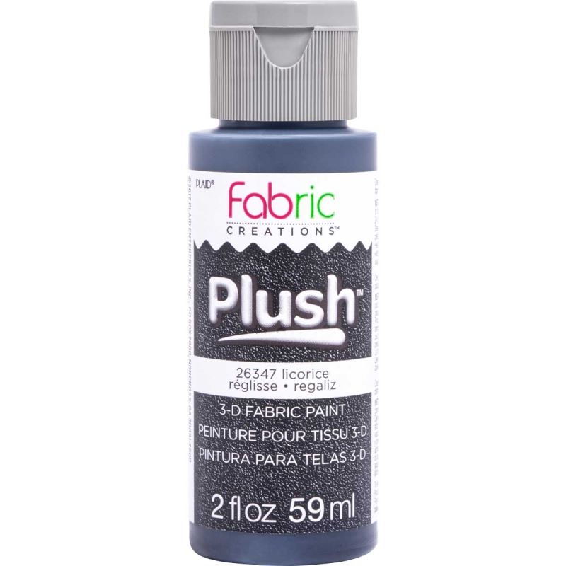 Liquorice Plush 3D Fabric Paint 2oz