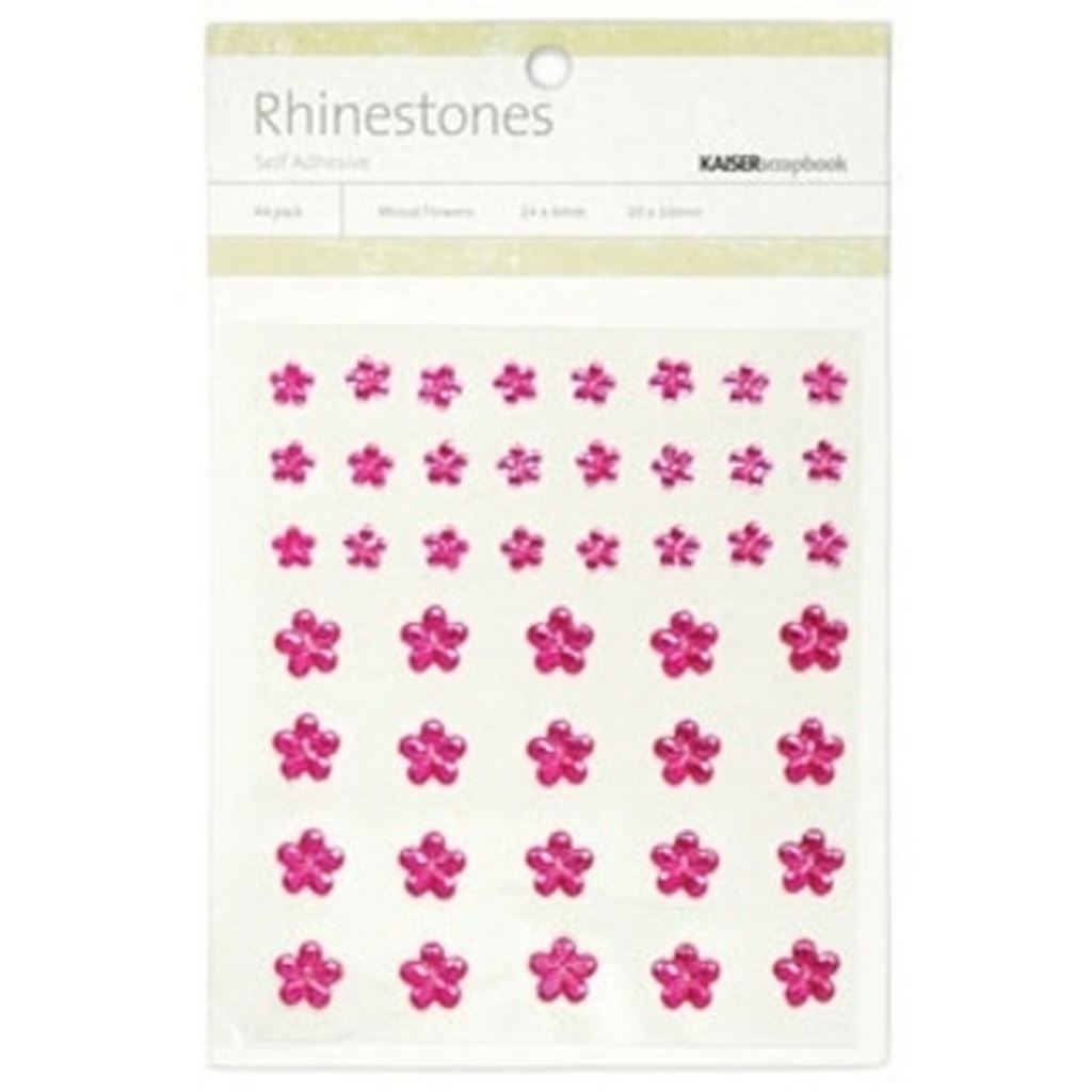 Flower Rhinestones-Hot Pk