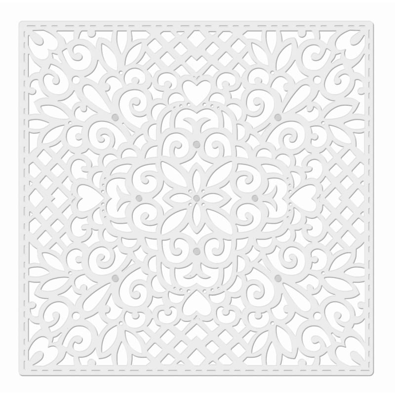 SD Filigree Square Background Sweet Dixie Cutting Die