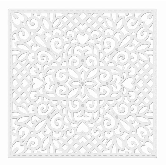 SD Filigree Square Background Sweet Dixie Cutting Die