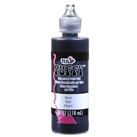 Tulip Puffy Black Dimensional Fabric Paint 4oz