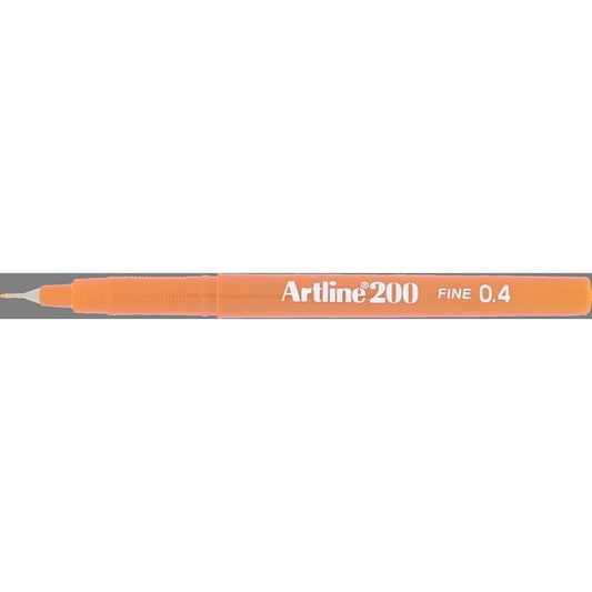 Artline EK200 Orange 0.4 pen Sold in boxes of 12s