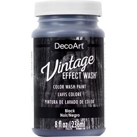 Black Vintage Effect Wash 8oz