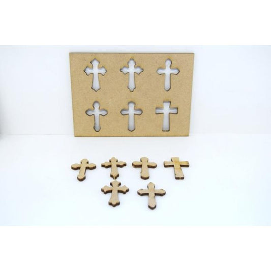 Mini Cross Embellishments-6 designs