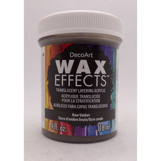 DecoArt Raw Umber 4OZ Wax Effects Encaustic Acrylic