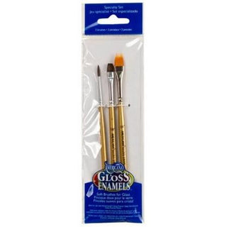 DecoArt Americana Glass Art Brush Set Speciality