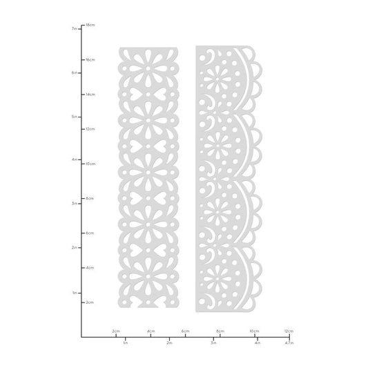 Decorative Die Lace Borders