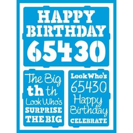 Birthday Milestones Stencil