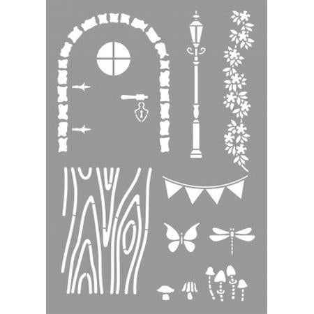 Fairy Door Stencil 1