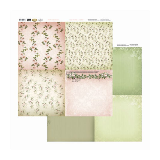 Con Pink & Green Roses Sold in Packs of 10 Sheets