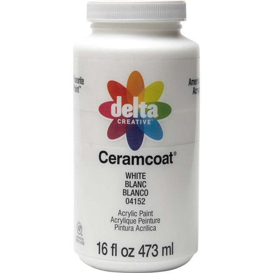 White Delta Ceramcoat Acrylic 16oz