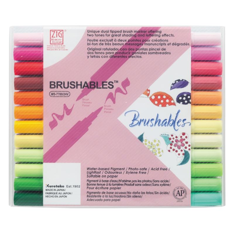 Zig Memory Brushables x24 colors24 Colour Set