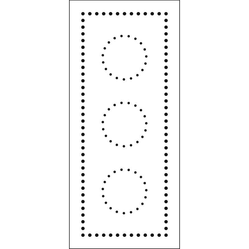 Slimline Stencil Dotted Circles