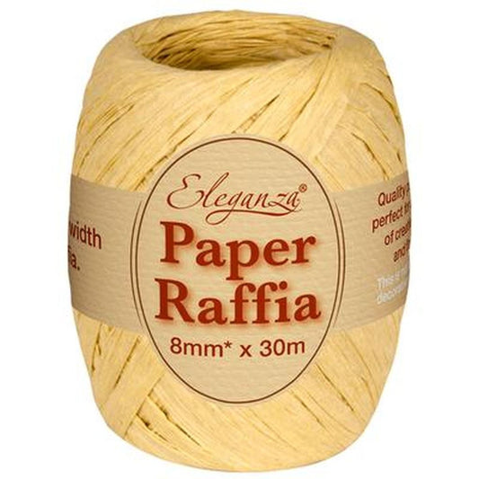 Paper Raffia No.02 Natural  - 8mm x 30m