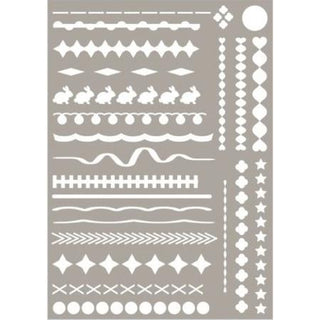 Easter Stencil A4
