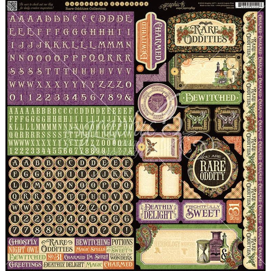 Etichette In Truciolato Graphic 45 - Assortimento Frutta E Fiori, 15.2x31.8 Cm - Foto 2