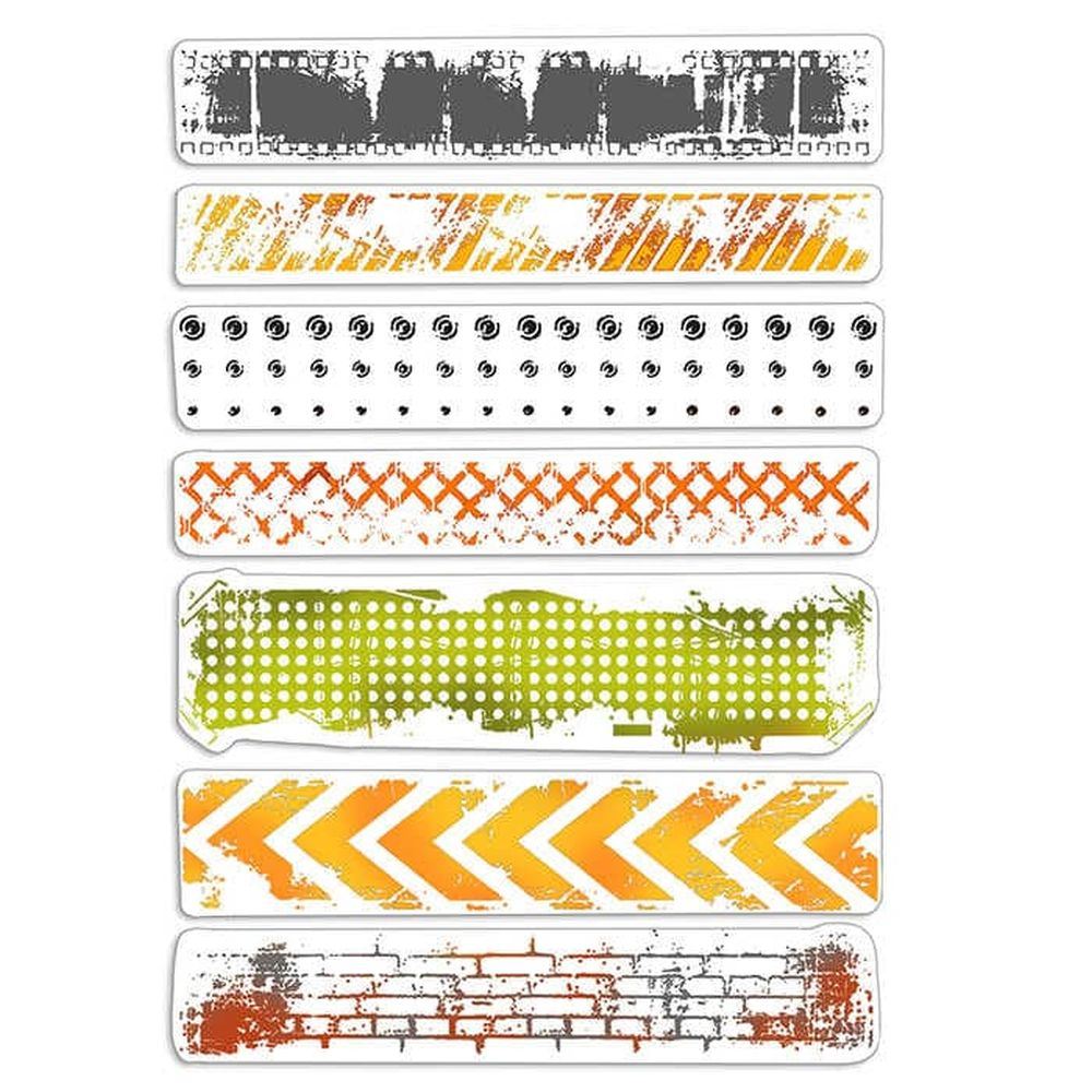 4"x6" Stamps Urban Borders